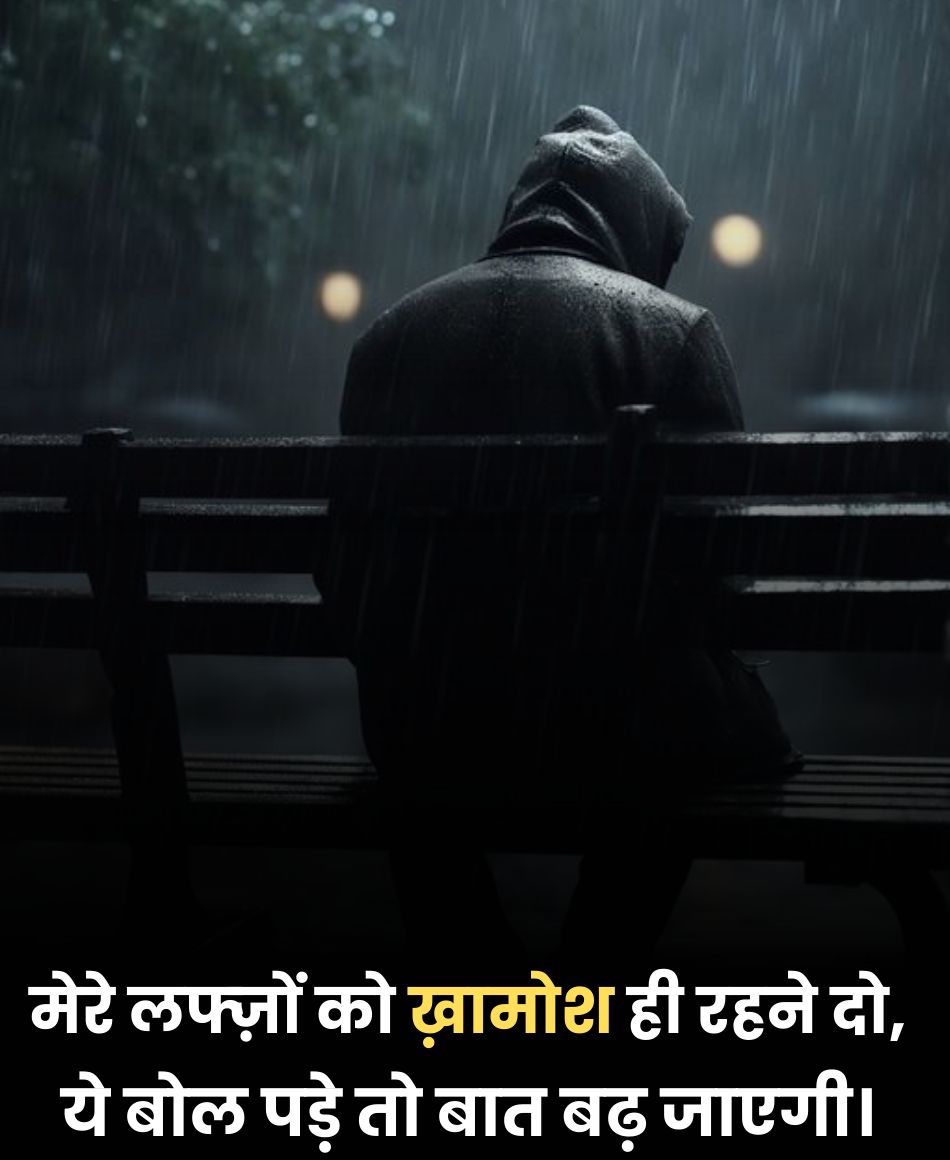 khamoshi attitude shayari